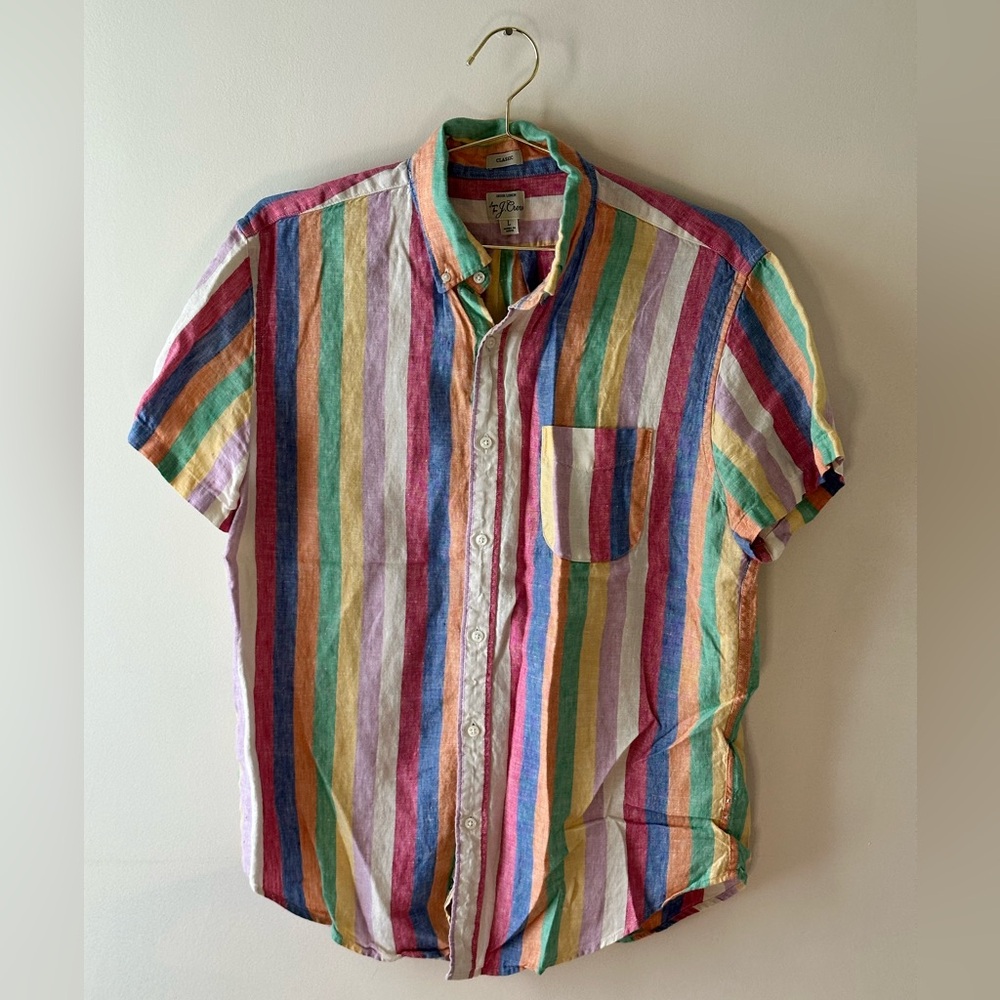 J Crew Baird Mcnutt Shrt Slv Linen Shirt
